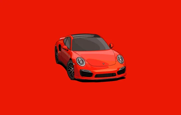 Picture Red, Auto, Minimalism, 911, Porsche, Machine, Red, Auto, Porsche 911, Minimalism, Transport & Vehicles, Nik …
