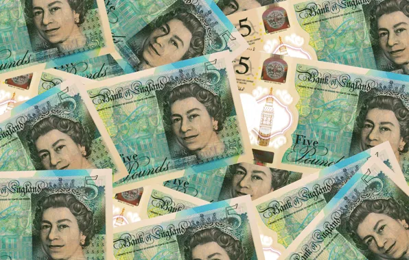 Picture England, Bills, Money, Currency, 5, Банкноты, Финансы, Наличные, 5 Фунтов стерлингов, Елизавета II, Королева Великобритании