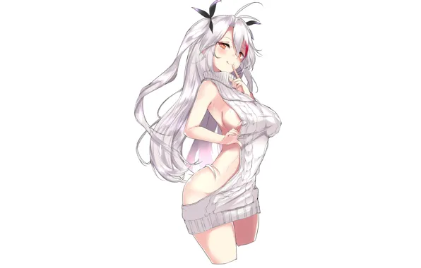 Picture girl, sexy, long hair, dress, boobs, anime, beautiful, pretty, erotic, breasts, attractive, handsome, silver hair, …