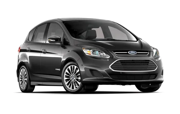 Picture black, Ford, white background, Hybrid, 2016, C-Max