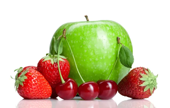 Picture Apple, strawberry, cherry
