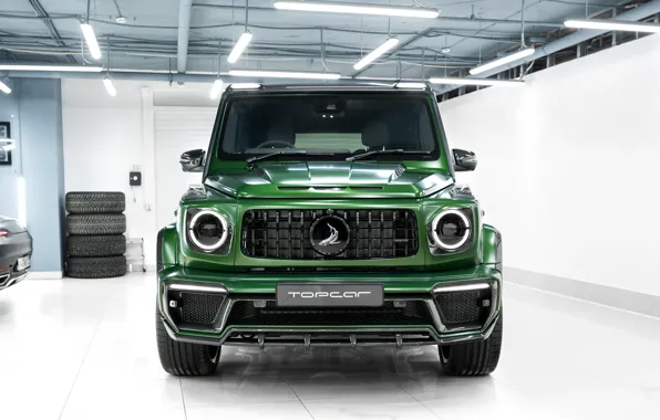 Picture Mercedes-Benz, Mercedes, Front, G-Class, Ball Wed, W463, Green Inferno