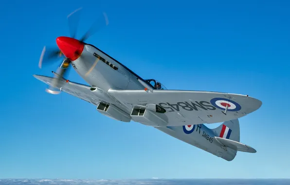 Picture Screw, Fighter, Spitfire, Supermarine Spitfire, RAF, The Second World War, Supermarine Spitfire FR XVIII