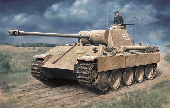Picture Germany, Tank, Tank weapon, Armor, Tanker, Command tank, Pz. V Panther