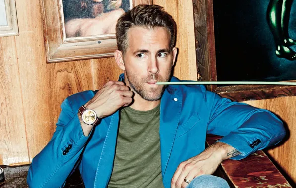 Picture look, male, Ryan Reynolds, jacket