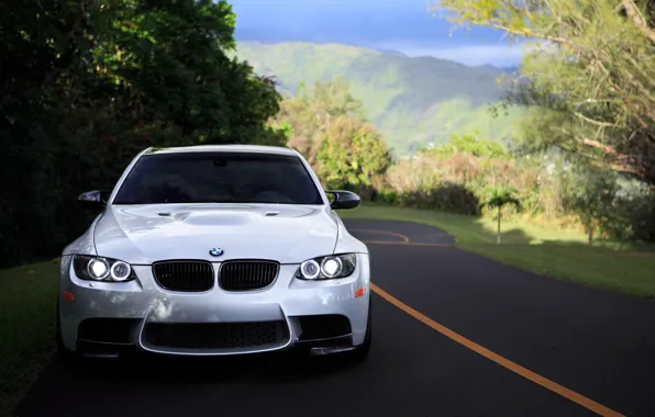Picture BMW, Road, Face, Silver, Sight, F90