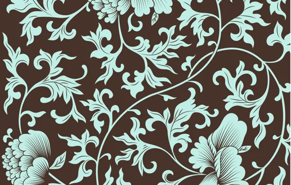 Picture flowers, background, pattern, texture, brown, Chinese, vintage