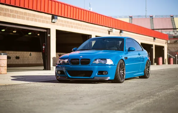 Picture BMW, Blue, E46, M3, Racing boxes
