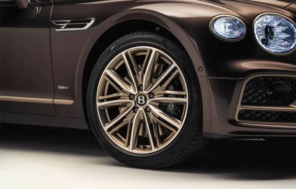 Picture Bentley, logo, wheel, disk, Flying Spur Hybrid, Odyssean Edition, часть кузова