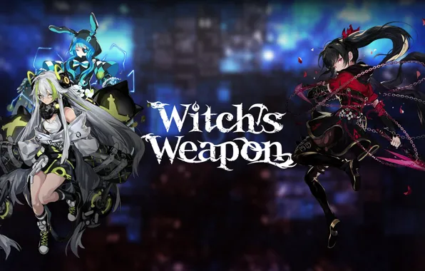 Picture background, girls, Witch Weapon