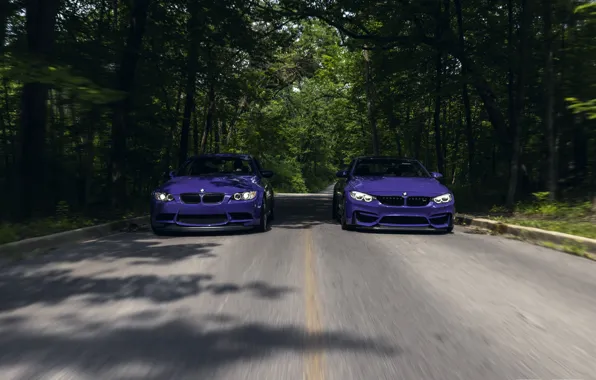 Picture BMW, Purple, E92, Pair, F84