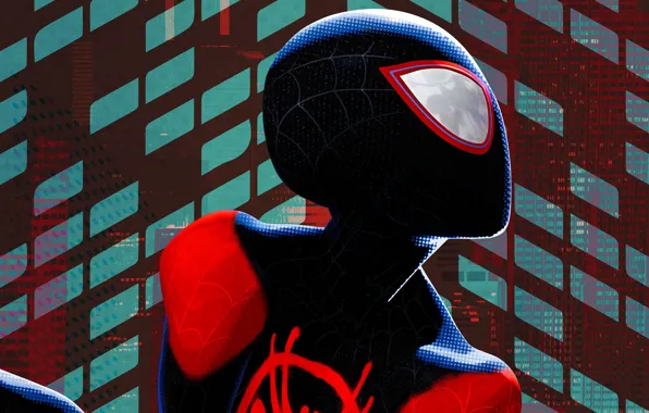 Picture background, fiction, cartoon, art, costume, Spider-Man, Spider-man: universes, Spider-Man: Into the Spider-Verse
