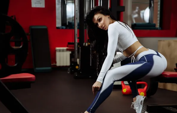 Picture Ass, Fitness, Black Hair, Gym