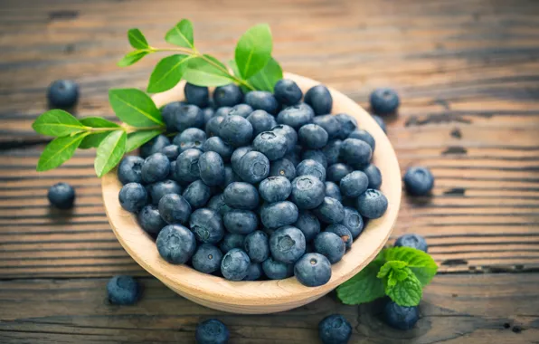 Picture berries, blueberries, fresh, wood, blueberry, blueberries, berries