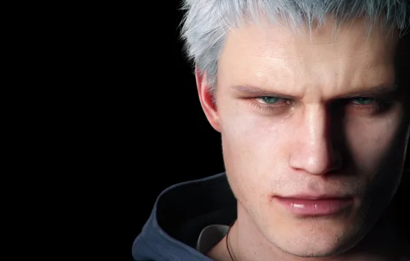 Picture eyes, look, face, the game, nose, lips, hood, bristles, character, Nero, Devil may cry 5, …