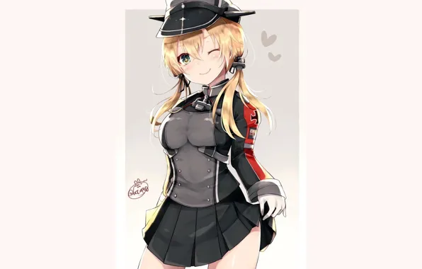 Picture girl, sexy, boobs, anime, beautiful, pretty, breasts, attractive, handsome, Kantai Collection, Prinz Eugen, Kancolle