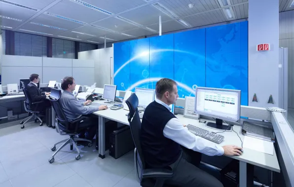 Picture office, data center, control center