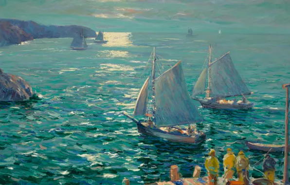 Picture oil, Jonas Lie, On the Wings of the Morning