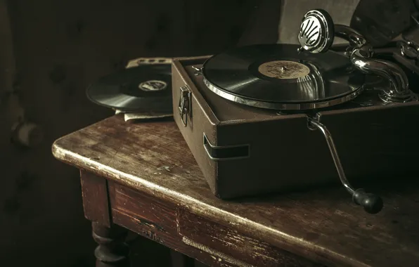 Picture music, record, gramophone