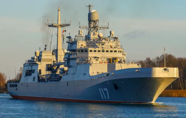 Picture ship, large, landing, Пётр Моргунов