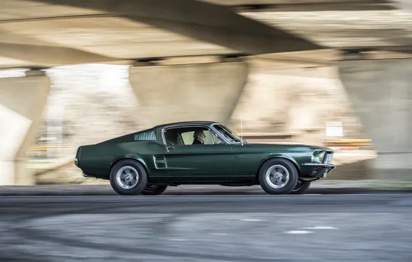 Picture movement, Mustang, Ford, 1968, GT 390, Bullitt