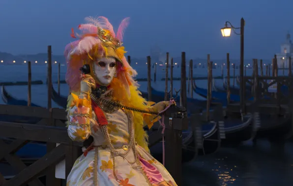 Picture mask, Italy, costume, Venice, phone, carnival