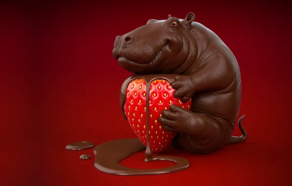 Picture rendering, mood, the sweetness, food, chocolate, strawberry, yummy, Victoria, Hippo, berry, Hippo, strawberry, Kappl, Chocolate …