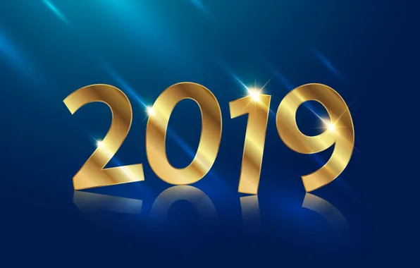 Picture background, gold, New Year, figures, golden, background, New Year, Happy, sparkle, 2019