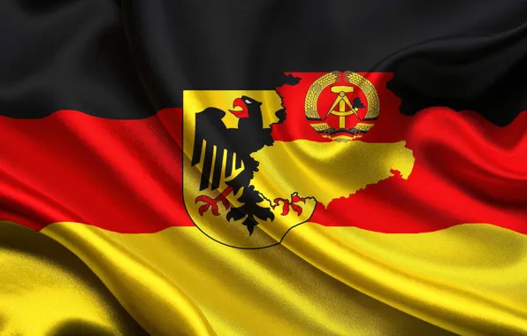 Picture flag, coat of arms, Germany, flag, Germany, german, coat of arms, Germany, GDR
