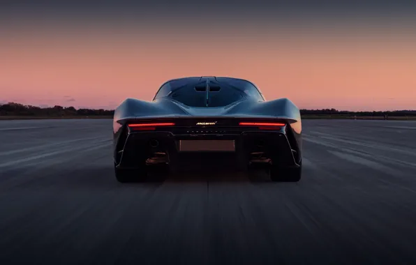 Picture McLaren, the evening, supercar, rear view, hypercar, 2019, Speedtail