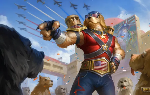 Picture dogs, dog, Smite, Anubis, the leader