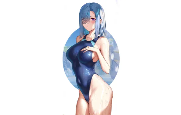Picture girl, hot, sexy, wet, boobs, anime, figure, pretty, swimsuit, breasts, babe, cute, tight, genshin impact, …