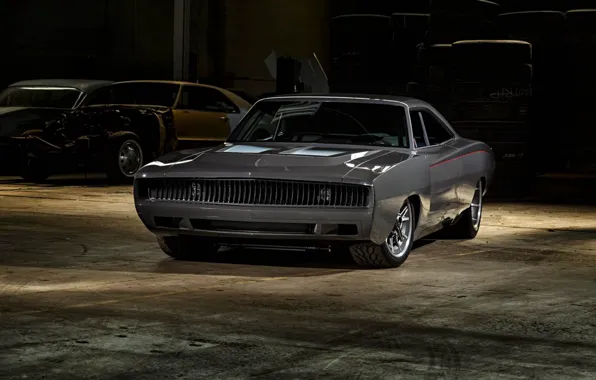 Picture Dodge Charger, Muscle car, Gray, Custom, Vehicle, Modified