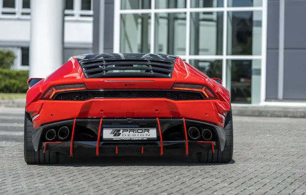 Picture Lamborghini, rear view, 2018, Widebody, Prior-Design, Huracan, PDLP610WB, Aerodynamik-Kit