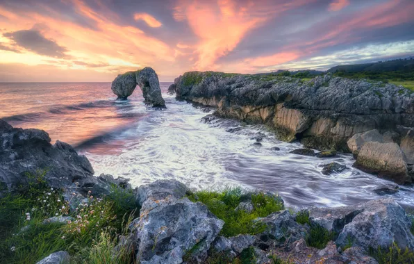Picture sea, stones, rocks, shore, view