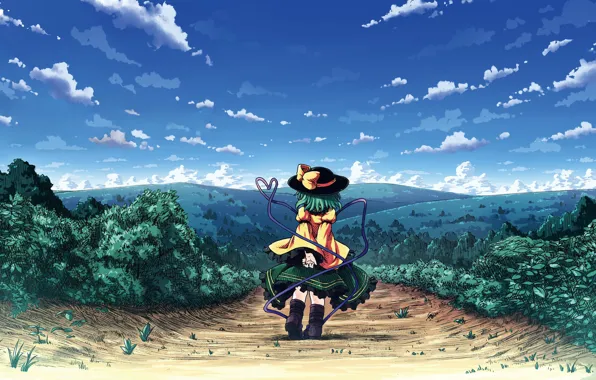 Picture the sky, nature, girl, Touhou, Touhou