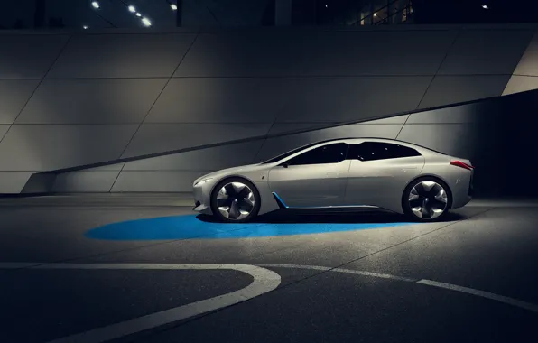 Picture Concept, BMW, The concept, Sedan, German, Side, Electric, 2021, Городской автомобиль будущего, BMW i Vision …