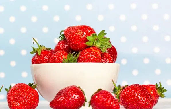 Picture berries, background, strawberry, bowl
