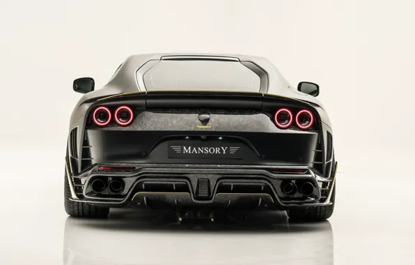 Picture Ferrari, supercar, rear view, Mansory, Superfast, 812, 2019, Stallone Black