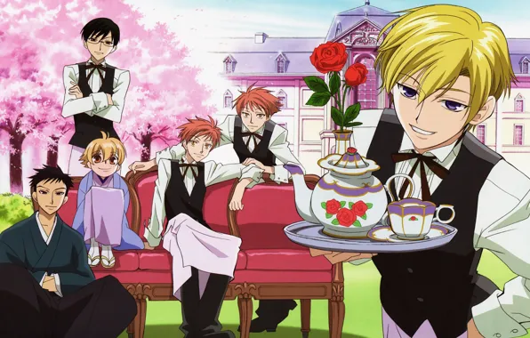 Picture guys, butlers, Host club Ouran high school, Ouran Koukou Host Club