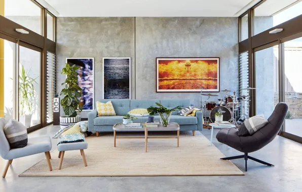 Picture design, style, interior, living room, by Klopper and Davis Architects, Elliot Road Home