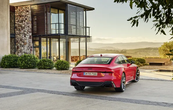 Picture Audi, rear view, Sportback, RS 7, RS7, 2020