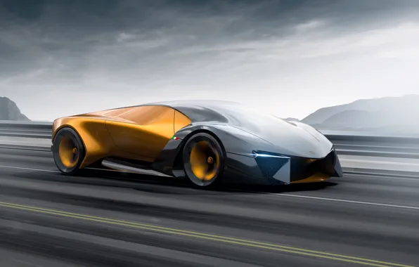 Picture rendering, speed, Lamborghini, supercar, hypercar, The Third Millennium