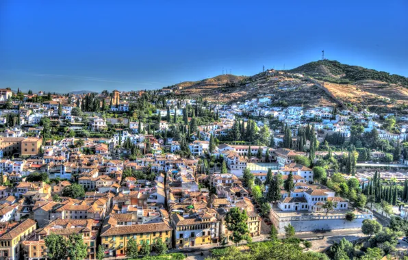 Picture home, panorama, Spain, Granada