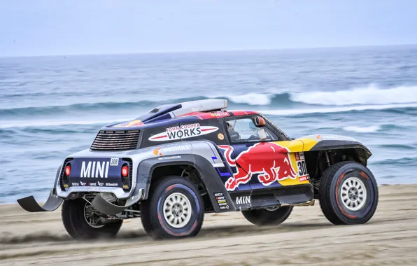 Picture Sand, The ocean, Auto, Mini, Machine, Speed, Coast, Car, 308, Rally, Dakar, Dakar, Rally, Buggy, …