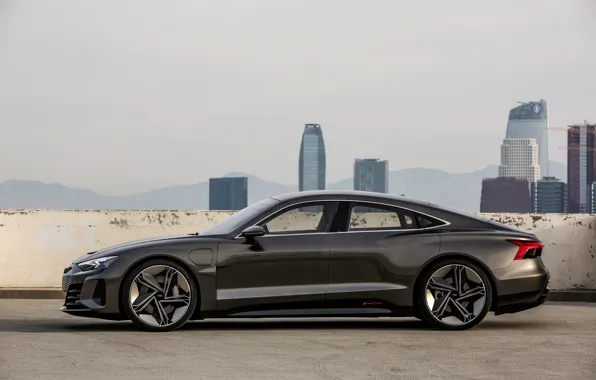 Picture Audi, coupe, silhouette, 2018, e-tron GT Concept, the four-door