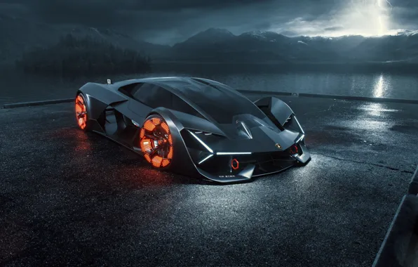 Picture rendering, Lamborghini, supercar, hypercar, The Third Millennium