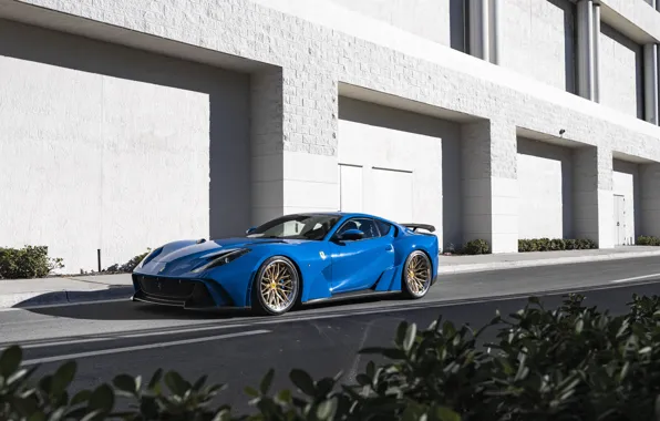 Picture Ferrari, Blue, 812 N-Largo
