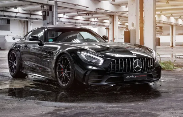 Picture water, puddle, Parking, Edo Competition, Mercedes-AMG GT R