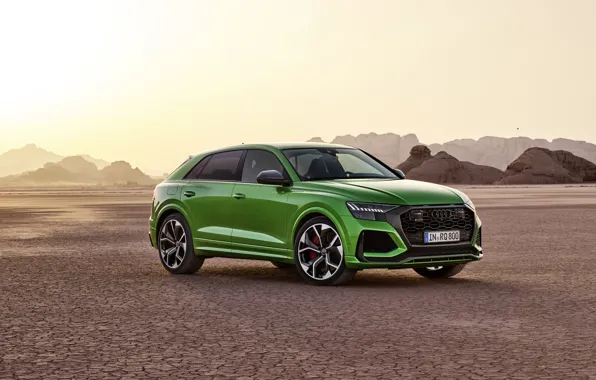Picture sunset, Audi, desert, crossover, 2020, RS Q8